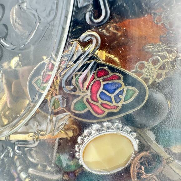 2lb 6oz Jewelry Jar Vintage to Modern Necklaces Bracelets Earrings Mixed Lot - Picture 6 of 8